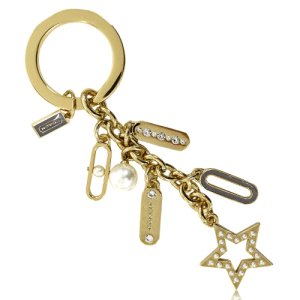 画像1: 【COACH】コーチ パール ロゼンジ マルチ キーフォブ キーホルダー（日本未発売）