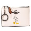 【COACH】コーチ ディズニー ミッキー コラボ スキニー IDコインケース チャーク(日本未発売）