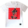 【COACH】コーチ ディズニー ミッキーマウス バンダナ柄 コラボ Ｔシャツ ＸＳ ホワイト（日本未発売）