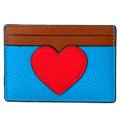 【COACH】コーチ カラーブロック レザー スリム カードケース 定期入れ 名刺入れ  トゥルーレッドマルチ（日本未発売）