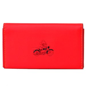 画像1: 【COACH】コーチ ディズニー ミッキー コラボ カーフ レザー フォン ケース スマホ マルチ 手帳型 ケース レッド（日本未発売）