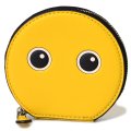 【COACH】コーチ エモジ レザー ラウンド コインケース イエロー〔日本未発売〕