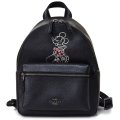 【COACH】コーチ ディズニー ミニーマウス コラボ ミニ チャーリー レザー  ミニリュックサック バックパック ブラック〔日本未発売〕