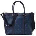 【COACH】コーチ メンズ レザー ビジネス 2WAY トートバッグ ミッドナイトネイビー〔日本未発売〕