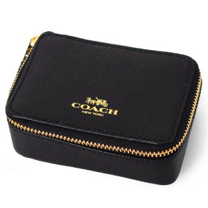 画像1: 【COACH】コーチ レザー 薬入れ ピルケース メディカルケース 小物入れ ブラック（日本未発売）