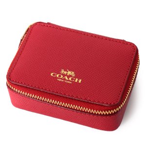 画像1: 【COACH】コーチ レザー 薬入れ ピルケース メディカルケース 小物入れ レッド（日本未発売）