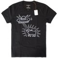 【COACH】コーチ コットン キースへリング コラボ UFO スパンコール ラメ Tシャツ S ブラック（日本未発売）