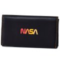 【COACH】コーチ メンズ グラブタンレザー NASA ロゴ スペースモチーフ 二つ折り 手帳型 iPhone スマホ フォンウォレット ブラック（日本未発売）