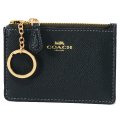 【COACH】コーチ エンボスド レザー キーリング付 スキニー コインケース アイビーグリーン（日本未発売）