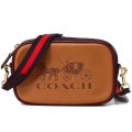 【COACH】コーチ ペブルレザー カラーブロック ベルトバッグ コンバーチブル 3way ショルダー 斜め掛け クラッチ ウエスト ヒップ バッグ ライトサドル〔日本未発売〕