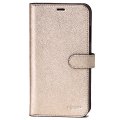 【COACH】コーチ クロスグレインレザー メタリック iPhoneX/Xs（iPhone10/10s）専用 手帳型 ケース プラチナム（日本未発売）