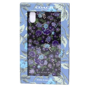 画像1: 【COACH】コーチ コーティングキャンバス ポージー クラスター 花柄 フラワー フローラル プリント iPhoneXs MAX（iPhone10s MAX）専用 ケース ブラックマルチ〔日本未発売〕