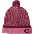 【COACH】コーチ アクリル ウール カラーブロック ポンポン ニット ハット 帽子 ピンク（日本未発売）