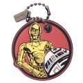 【COACH】コーチ スムースレザー スターウォーズ コラボ C-3PO アンド R2-D2 ハングタグ チャーム キーホルダー マルチカラー（日本未発売）