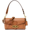 【COACH】コーチ ぺブルレザー スムースレザー ホイップステッチ 縫い目 スモール ジェイド 3way クラッチ クロスボディ 斜めがけ ショルダー ハンドバッグ ライトサドル（日本未発売）