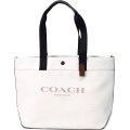 【COACH】コーチ キャンバス カーフレザー トート 38 ロゴ トートバッグ チャーク〔日本未発売〕