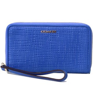 画像1: 【COACH】コーチ マディソン レザー ユニバーサル マルチ ポーチ ケース ポーセリンブルー〔日本未発売〕