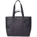 【COACH】コーチ レザー メンズ ハドソン ダブル ハンドル 2way トートバッグ ハンドバッグ ブラック〔日本未発売〕
