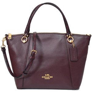 画像1: 【COACH】コーチ レフィナード レザー スネーク パイソン ケイシー サッチェル 2way クロスボディ 斜め掛け ショルダー ハンドバッグ クランベリー〔日本未発売〕