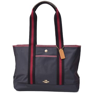 画像1: 【COACH】コーチ レディース メンズ レザー トート ロゴ トート ショルダーバッグ ブラックマルチ〔日本未発売〕