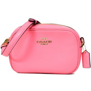 画像1: 【COACH】コーチ ぺブルレザー ミニ ジェイミー カメラバッグ クロスボディー ショルダーバッグ ピンクレモネード（日本未発売）