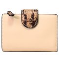 【COACH】コーチ レザー スネーク パイソン ミディアム コーナー ジップ ウォレット 二つ折り財布 アイボリーマルチ（日本未発売）