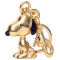 【COACH】コーチ キーホルダー プレーテッドメタル ピーナッツ コラボ スヌーピー バッグチャーム キーリング キーホルダー ゴールド（日本未発売）