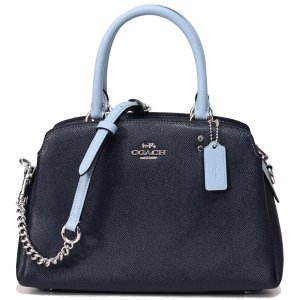 画像1: 【COACH】コーチ レザー リリー ミニ キャリーオール カラーブロック 2WAY ショルダー ハンドバッグ ミッドナイトマルチ（日本未発売）