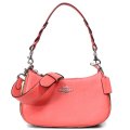 【COACH】コーチ レザー シグネチャー テリ ロゴ 2way クロスボディ 斜め掛け ショルダー ハンド バッグ カーキ×タンジェリン（日本未発売）