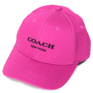 画像1: 【COACH】コーチ コットン シグネチャー ベースボール ハット ワンポイント ロゴ キャップ 帽子 ブライトバイオレット〔日本未発売〕