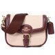 【COACH】コーチ キャンバス レザー アメリア サドル スモール ショルダー 2way クロスボディ 斜めがけ バッグ ナチュラルマルチ（日本未発売）