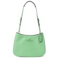 【COACH】コーチ スムースレザー ペネロペ ロゴ スリム ショルダー ハンドバッグ ソフトグリーン (日本未発売）