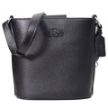 【COACH】コーチ ぺブルレザー ソフィー バケット バケツ型 ロゴ 斜めがけ クロスボディー ショルダーバッグ ブラック（日本未発売）