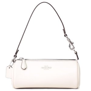画像1: 【COACH】コーチ レザー ノリータ 筒型 リストレット バレル バッグ マルチ ポーチ ハンドバッグ チャーク（日本未発売）