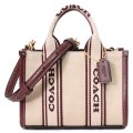 【COACH】コーチ バッグ キャンバス レザー ミニ スミス ロゴ 2WAY クロスボディ ショルダー ハンドバッグ ナチュラルマルチ（日本未発売）