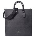 【COACH】コーチ メンズ バッグ クロスグレインレザー ディラン トート 36 ラージ 2WAY 斜め掛け クロスボディ トートバッグ ショルダー バッグ ブラック〔日本未発売〕