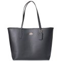 【COACH】コーチ バッグ レザー ロゴ シティ トートバッグ ブラック〔日本未発売〕