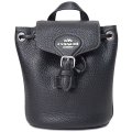 【COACH】コーチ リュックサック ぺブルレザー アメリア ロゴ コンバーチブル バックパック ボディバッグ ブラック〔日本未発売〕