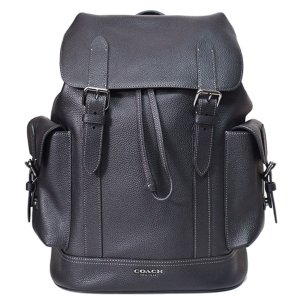 画像1: 【COACH】コーチ メンズ バックパック レザー ハドソン ラージ リュックサック バッグ ブラック〔日本未発売〕