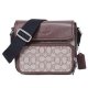【COACH】コーチ メンズ バッグ ジャガード レザー シグネチャー サリバン クロスボディ フラップ メッセンジャー カメラ 斜め掛け ショルダーバッグ オーク×メイプル〔日本未発売〕