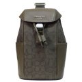 【COACH】コーチ メンズ バッグ リュック ジャガード レザー シグネチャー レーサー パック ワンショルダー ボディバッグ バックパック オリーブドラブ×オリーブドラブ〔日本未発売〕