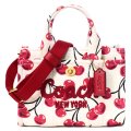 【COACH】コーチ バッグ キャンバス ミニ カーゴ チェリー さくらんぼ トート 20 ロゴ 2WAY クロスボディ ショルダー ハンドバッグ キャンバストート チャークマルチ（日本未発売）