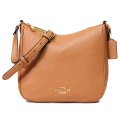 【COACH】コーチ バッグ ぺブルレザー エリー ファイル バッグ クロスボディ 斜めがけ ショルダーバッグ ライトサドル〔日本未発売〕