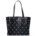 【COACH】コーチ バッグ トート ぺブルレザー モリー ラメ 星 スター プリント ロゴ ショルダー バッグ ブラックマルチ〔日本未発売〕