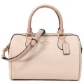 【COACH】コーチ バッグ キャンバス レザー シグネチャー ローワン サッチェル 2WAY ボストン ショルダー ハンドバッグ ダークナチュラルマルチ〔日本未発売〕