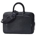 【COACH】コーチ メンズ バッグ レザー イーサン ブリーフ ダブルジップ 2WAY ビジネス キャリーフック ショルダーバッグ ブラック〔日本未発売〕