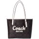 【COACH】コーチ バッグ コーティングキャンバス レザー シグネチャー ロゴ シティ トートバッグ ウォルナット×チャーク〔日本未発売〕