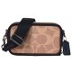 【COACH】コーチ メンズ バッグ コーティングキャンバス レザー シグネチャー ワイアット ダブルジップ 2WAY 斜め掛け クロスボディ クラッチ ショルダーバッグ サンド×タン〔日本未発売〕