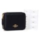 【COACH】コーチ ピルケース クロスグレインレザー ロゴ ウィークリー ピルボックス 薬入れ メディカルケース ブラック（日本未発売）