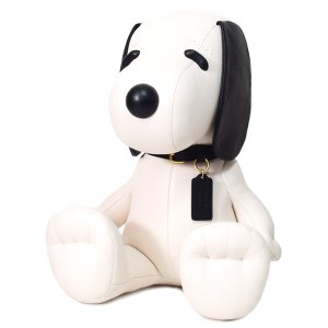 画像1: 【COACH】コーチ スヌーピー ぬいぐるみ コラボ ピーナッツ ぺブルレザー コレクティブル テディベア ドール マルチ〔日本未発売〕